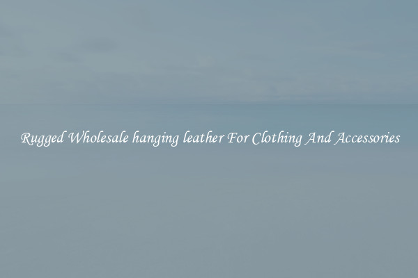 Rugged Wholesale hanging leather For Clothing And Accessories