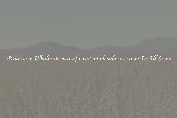 Protective Wholesale manufactur wholesale car cover In All Sizes