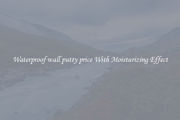 Waterproof wall putty price With Moisturizing Effect