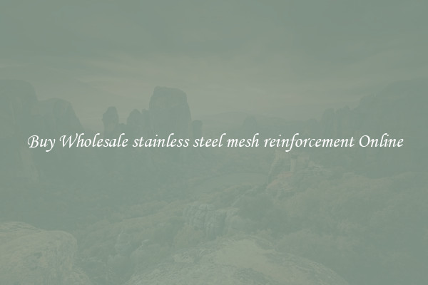 Buy Wholesale stainless steel mesh reinforcement Online
