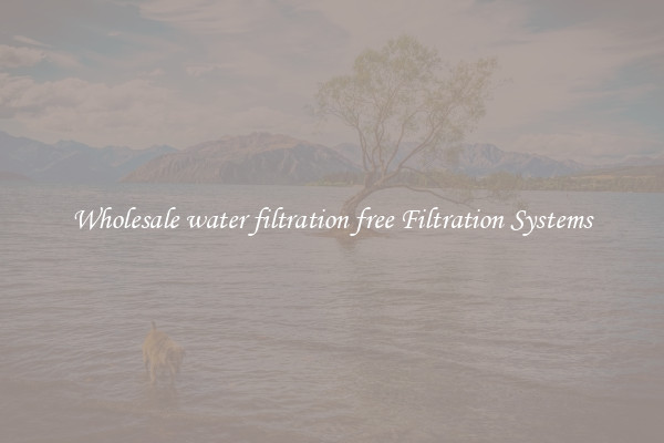 Wholesale water filtration free Filtration Systems