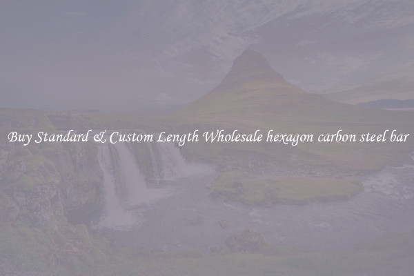 Buy Standard & Custom Length Wholesale hexagon carbon steel bar
