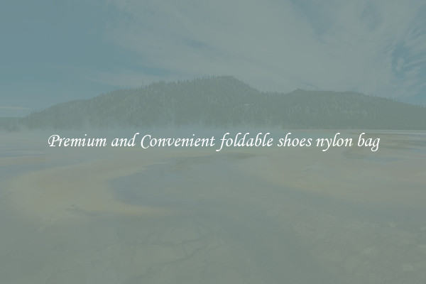 Premium and Convenient foldable shoes nylon bag