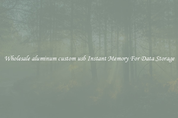 Wholesale aluminum custom usb Instant Memory For Data Storage